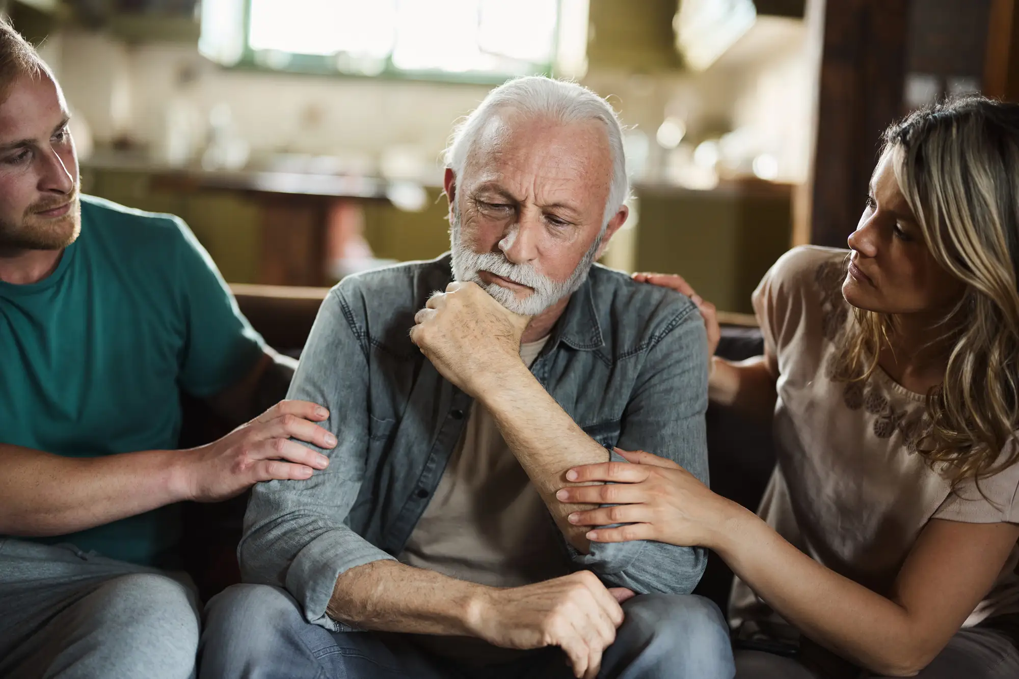 adult children broach moving to senior living with aging father